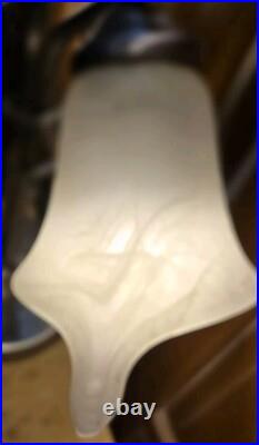 Vintage OH Lighting Lamp Unique Rare Midcentury ART GLASS Floral Globe 27