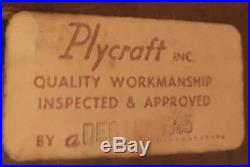 Vintage Original Rare 60s Norman Churner Swivel Bentwood Plycraft Bar Stools