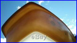 Vintage PYREX Early American Gold 4 Qt Oblong Curved Casserole Rare HTF