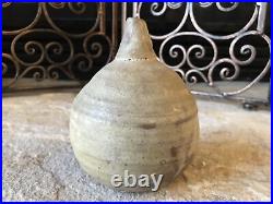 Vintage Pottery Vase Signed Rare Mid Century Modern Ceramic Weed Pot Buds Rustic