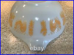 Vintage Pyrex Orange/Yellow Amish Butterprint #444 Cinderella Bowl 4 QT VTG RARE