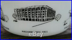 Vintage Pyrex rare HTF Lincoln Center 1962 Promotional Casserole #475