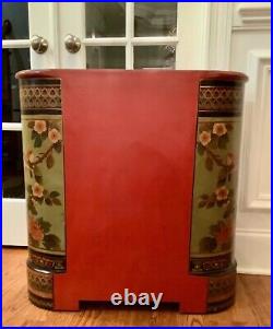 Vintage RARE ASIAN Chinese Mid Century Modern Painted Console Table CABINET