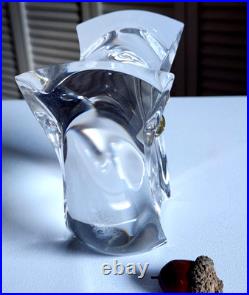 Vintage RARE Herb Ritts MCM Astrolite Lucite Owl Figurine WithGold Eyes 4 MINT