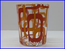 Vintage RARE Set of 12 MCM Geometric Glasses Cerve Italy Mid Century Modern ERA