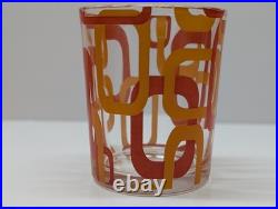 Vintage RARE Set of 12 MCM Geometric Glasses Cerve Italy Mid Century Modern ERA