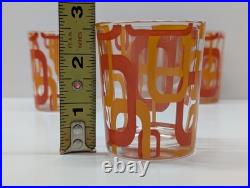 Vintage RARE Set of 12 MCM Geometric Glasses Cerve Italy Mid Century Modern ERA Vintage RARE Set of 12 MCM Geometric Glasses Cerve Italy Mid Century Modern ERA