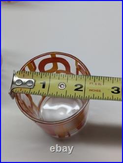 Vintage RARE Set of 12 MCM Geometric Glasses Cerve Italy Mid Century Modern ERA