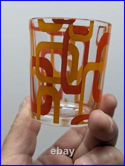 Vintage RARE Set of 12 MCM Geometric Glasses Cerve Italy Mid Century Modern ERA Vintage RARE Set of 12 MCM Geometric Glasses Cerve Italy Mid Century Modern ERA