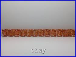 Vintage RARE Set of 12 MCM Geometric Glasses Cerve Italy Mid Century Modern ERA