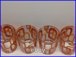 Vintage RARE Set of 12 MCM Geometric Glasses Cerve Italy Mid Century Modern ERA Vintage RARE Set of 12 MCM Geometric Glasses Cerve Italy Mid Century Modern ERA