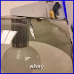 Vintage Rare Chrome Smoked Shade Desk Lamp Mid Century Modern Lighting