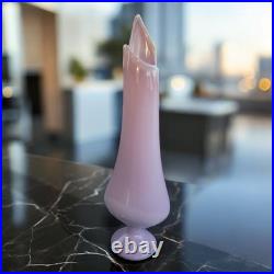 Vintage Rare Color Lilac L. E Smith Glass Swung Vase Mid Century Modern MCM Retro