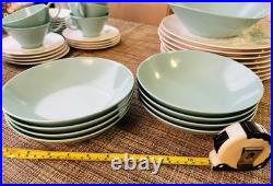 Vintage Rare MCM BROOKPARK Turquoise MUM melamine melmac 43 piece dinnerware set Vintage Rare MCM BROOKPARK Turquoise MUM melamine melmac 43 piece dinnerware set