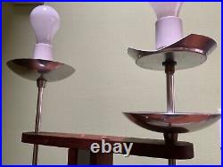 Vintage Rare Mid Century Modern 3 Way Floor Lamp Nice