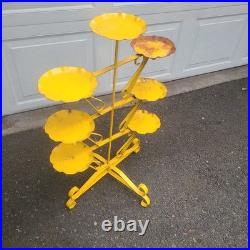 Vintage Rare Mid Century Modern Metal Multiple Plants Plant Stand 31