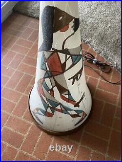 Vintage Rare Mid Century modern Harlequin Lamp MCM