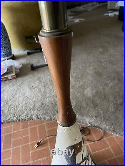 Vintage Rare Mid Century modern Harlequin Lamp MCM