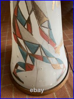 Vintage Rare Mid Century modern Harlequin Lamp MCM
