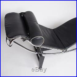 Vintage Rare Original Le Corbusier Cassina LC4 Chaise Lounge Chair Leather Knoll