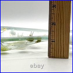 Vintage Rare & Unique MCM Higgins Signed Fused Art Glass 9.5x6.5 Bow Shaped