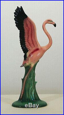 Vintage Rare Will-George Ceramic Flamingo 15.5 Inches Most Highly Valued
