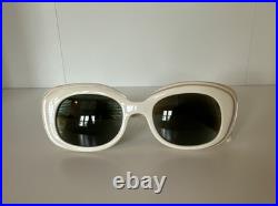 Vintage Ray Ban Danette White 1960s MidCentury Modern USA B&L Sunglasses RARE