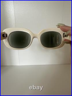 Vintage Ray Ban Danette White 1960s MidCentury Modern USA B&L Sunglasses RARE