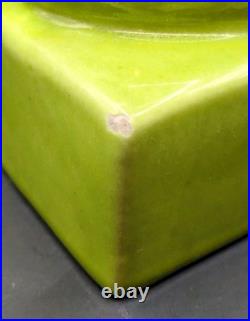 Vintage Royal Haeger Gazelle Vase R115 Chartreuse 13 MCM Gazelle Head Rare USA