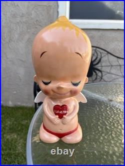 Vintage Rune Naito Kawaii Ceramic Angel WithWings Rare 12 Mid Century Modern