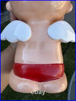 Vintage Rune Naito Kawaii Ceramic Angel WithWings Rare 12 Mid Century Modern