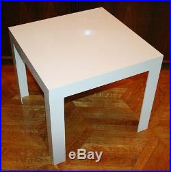 Vintage SYROCO PARSONS Coffee Side Table. White Plastic Cube Modern Design RARE