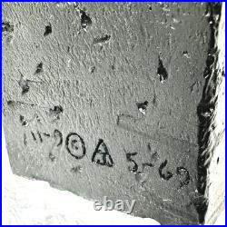 Vintage TOM GREENE Midcentury Modernist Brutalist Metal Sculpture Signed RARE