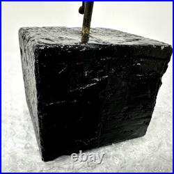 Vintage TOM GREENE Midcentury Modernist Brutalist Metal Sculpture Signed RARE