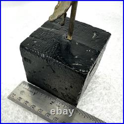 Vintage TOM GREENE Midcentury Modernist Brutalist Metal Sculpture Signed RARE