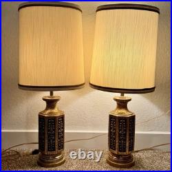 Vintage Table Lamp Set Fortune Lamp Co Mid Century Modern SIgned 1968 Rare MCM Vintage Table Lamp Set Fortune Lamp Co Mid Century Modern SIgned 1968 Rare MCM