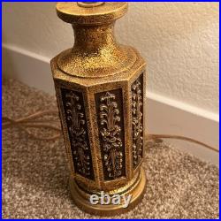 Vintage Table Lamp Set Fortune Lamp Co Mid Century Modern SIgned 1968 Rare MCM