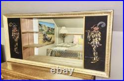 Vintage Turner Mid Century Modern Wall Accessory Shadow Box Velvet Jesters Rare