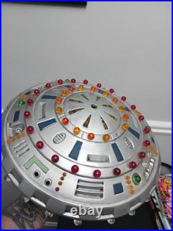 Vtg MCM CERAMIC ATOMIC UFO HANGING SWAG LAMP LIGHT SPACE Rare 60s Space