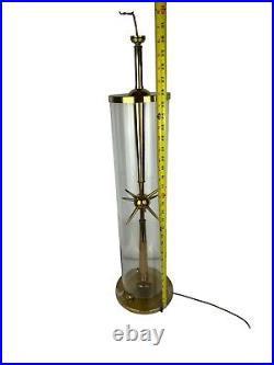 Vtg MID Century Laurel Lamp Sputnik Lucite Brass 32 Tall Atomic Spike Rare