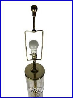 Vtg MID Century Laurel Lamp Sputnik Lucite Brass 42 Tall Atomic Spike Rare