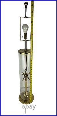 Vtg MID Century Laurel Lamp Sputnik Lucite Brass 42 Tall Atomic Spike Rare