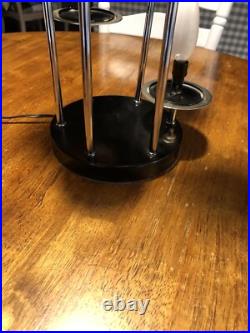 Vtg Mid Century 6 Tube Cascade 25 Tall Lamp Atomic Sputnik 1960s RARE Free Ship