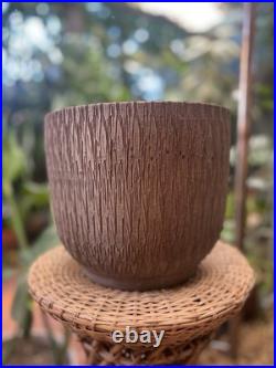 Vtg Mid Century Gainey Nuts & Bolts Sgraffito T 10 Pottery Planter