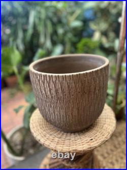 Vtg Mid Century Gainey Nuts & Bolts Sgraffito T 10 Pottery Planter