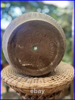 Vtg Mid Century Gainey Nuts & Bolts Sgraffito T 10 Pottery Planter