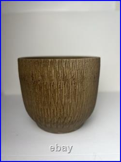 Vtg Mid Century Gainey Nuts & Bolts Sgraffito T 10 Pottery Planter