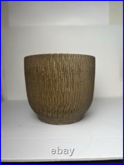 Vtg Mid Century Gainey Nuts & Bolts Sgraffito T 10 Pottery Planter