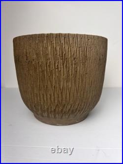 Vtg Mid Century Gainey Nuts & Bolts Sgraffito T 10 Pottery Planter