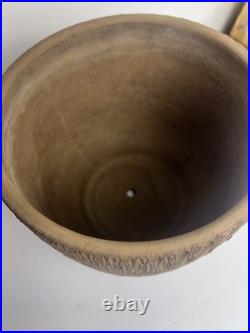Vtg Mid Century Gainey Nuts & Bolts Sgraffito T 10 Pottery Planter